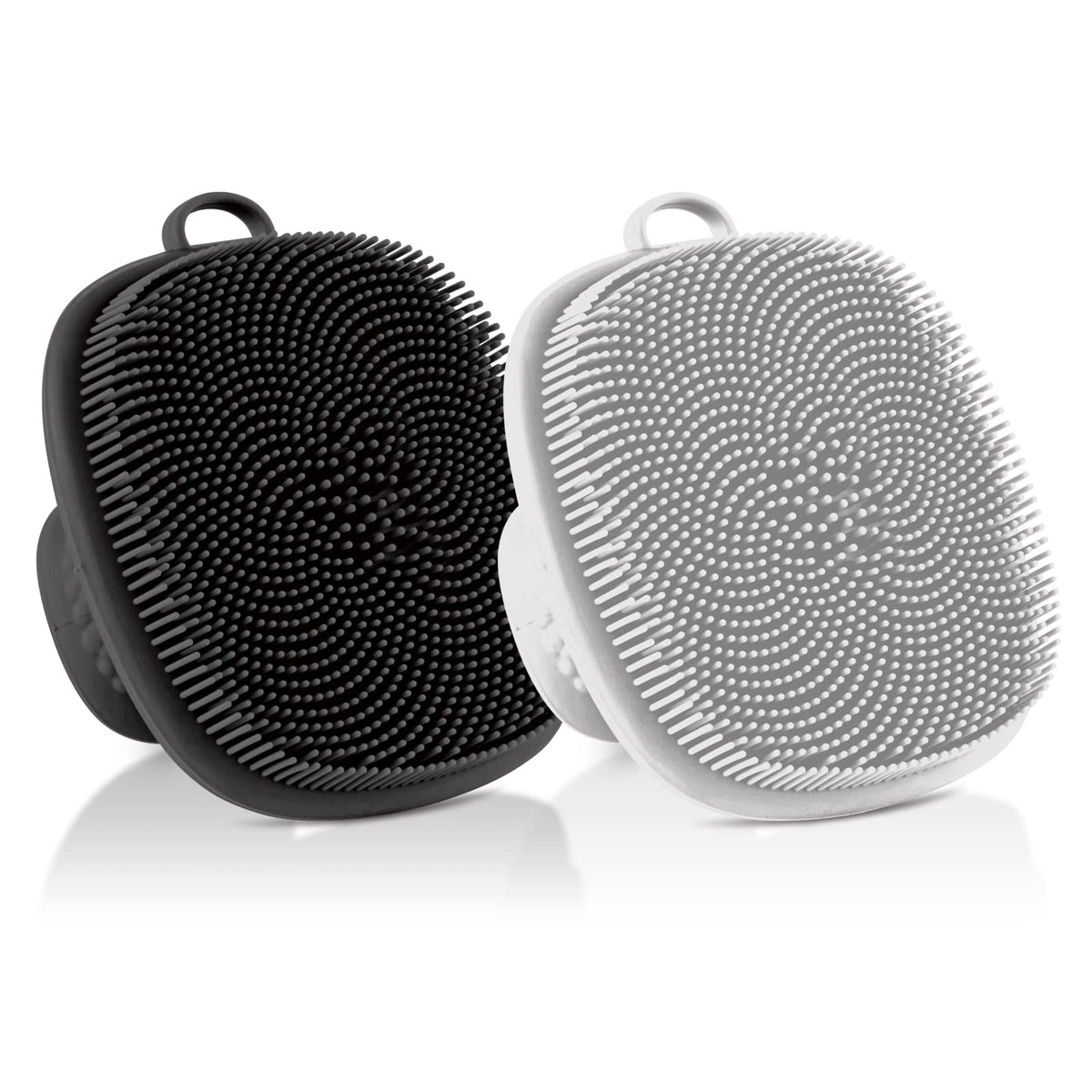 VWMYQ Face Scrubber 2-Pack silicone cleansing brushes front view