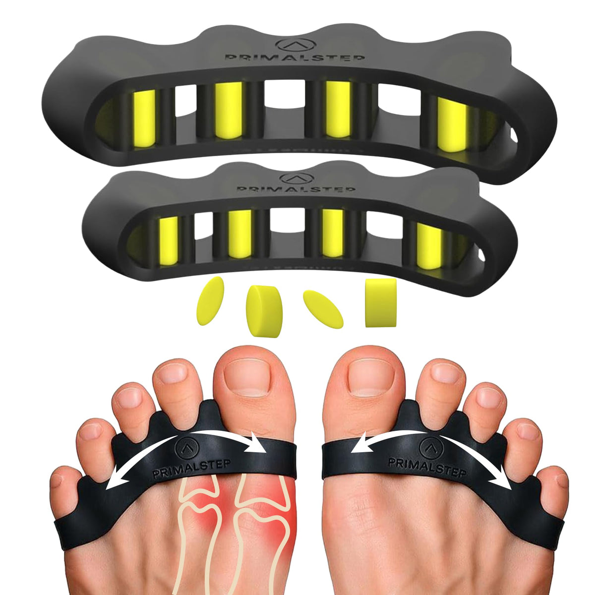 VYCE PrimalStep Toe Separators front view in packaging