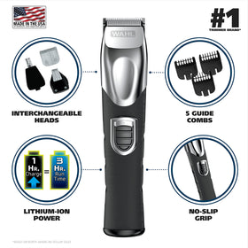 Wahl Beard Trimmer side view showcasing the silicone grip