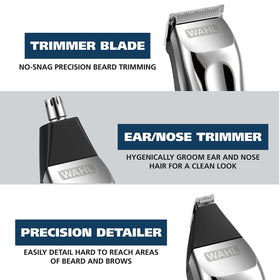 Wahl Beard Trimmer with all accessories laid out
