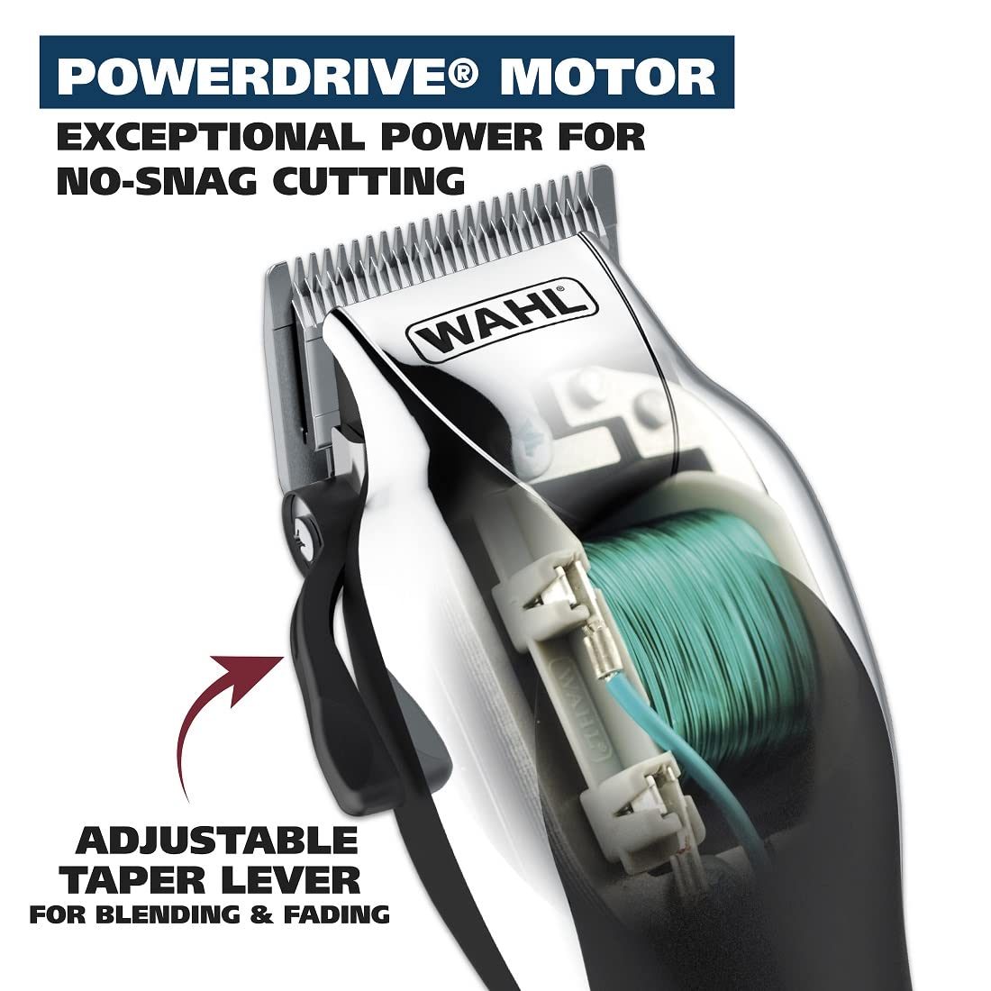 Wahl Chrome Pro Clipper in use during a haircut