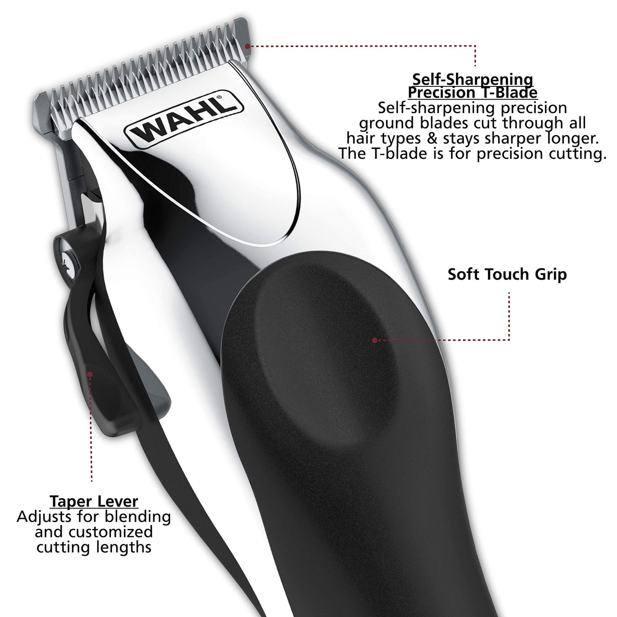 Wahl Chrome Pro Clipper with adjustable taper lever