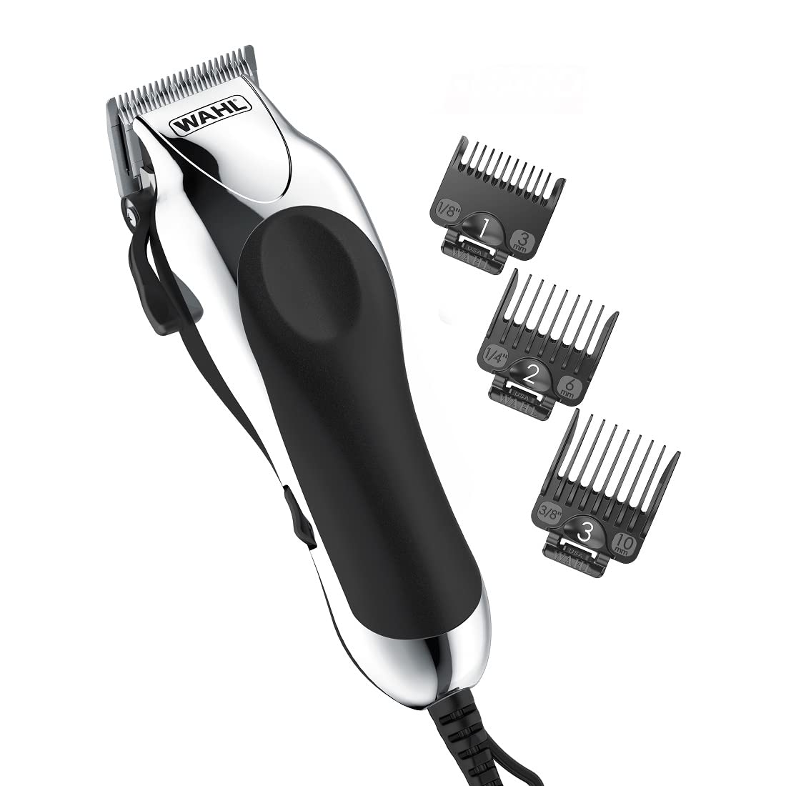Wahl Chrome Pro Haircutting Kit complete set with clippers and guards