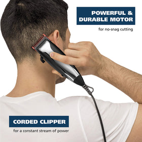 Wahl clipper kit showcasing 12 attachment guards in various sizes