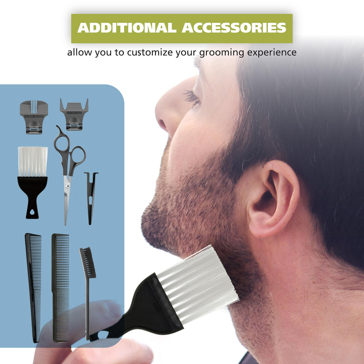 Wahl Color Pro Haircutting Kit scissors and combs
