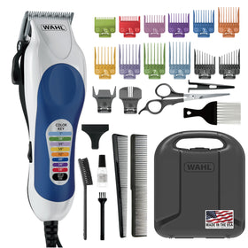 Wahl Color Pro Haircutting Kit with all components laid out
