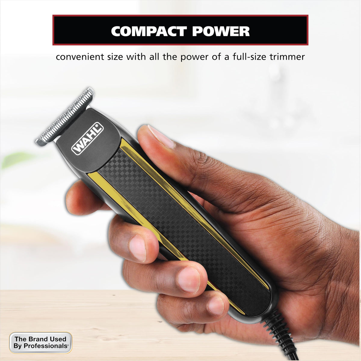Wahl Edge Pro Corded Beard Trimmer in storage bag