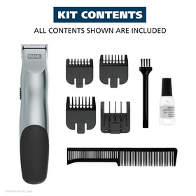 Wahl Groomsman Beard Trimmer with packaging and accessories