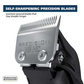 Wahl Home Haircutting Clipper Kit side view showing self-sharpening blades