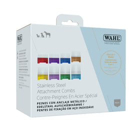 Wahl Pro 5-in-1 comb set displayed with clippers