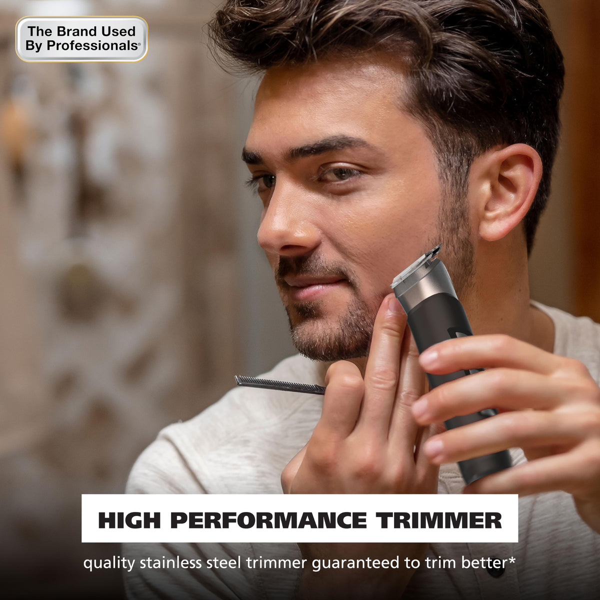 Wahl Pro Series Cordless Beard Trimmer with guide combs