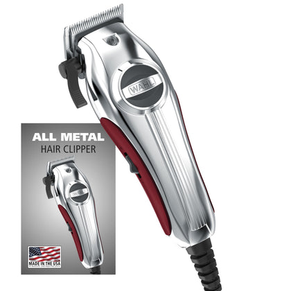 Wahl Pro Ultra Quiet Torque Hair Clipper front view with metal housing