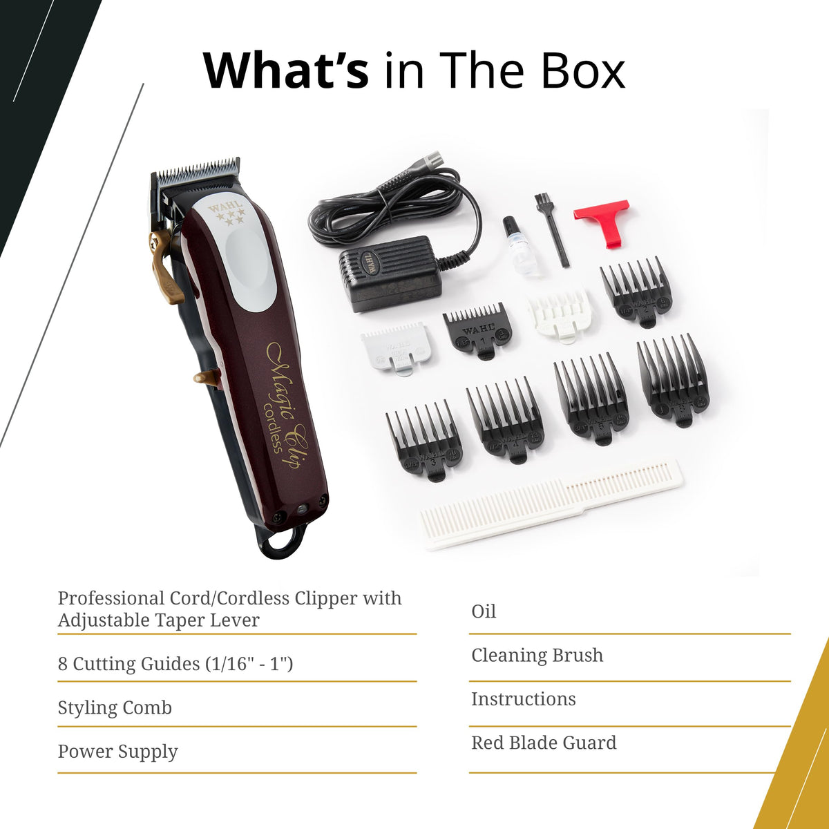 Wahl Professional 5 Star Magic Clip Cordless Clipper packaging