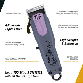 Wahl Professional Magic Clip Cordless Clipper with cleaning brush and oil