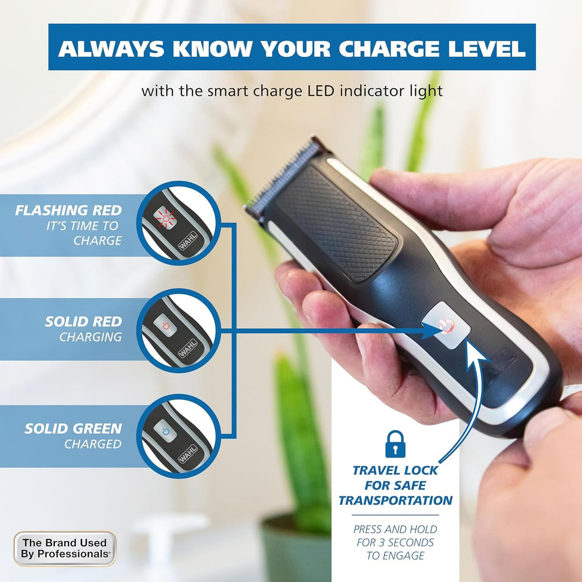 Wahl Self-Haircut Pro Cordless Hair Clipper side view
