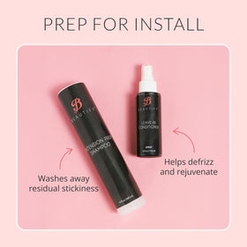 Walker Tape Beautify Ultra Hold Hair Extension Tabs on a flat surface