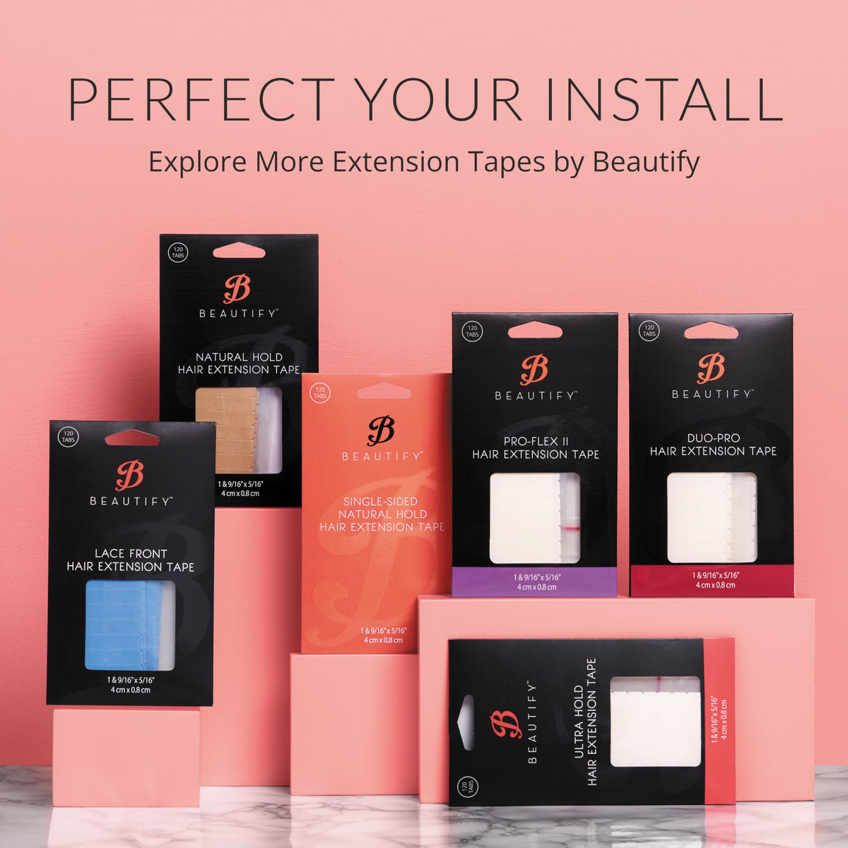 Walker Tape Beautify Ultra Hold Hair Extension Tabs opened for use