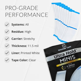 Walker Tape Ultra Hold Mini Tabs showing individual tabs