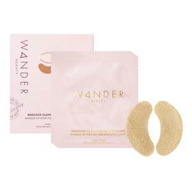 Wander Beauty Baggage Claim Gold Foil Under Eye Patches front view