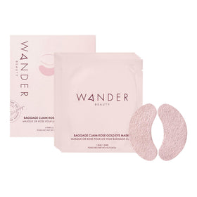 Wander Beauty Baggage Claim Rose Gold Foil Under Eye Patches front view