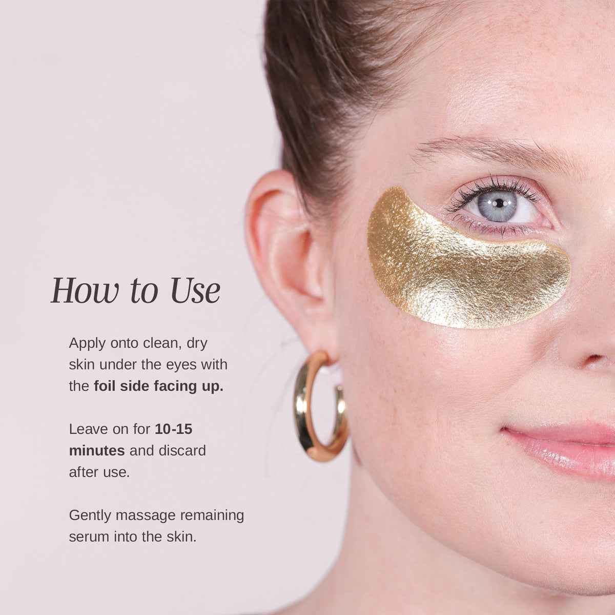 Wander Beauty Baggage Claim Under Eye Patches application on skin