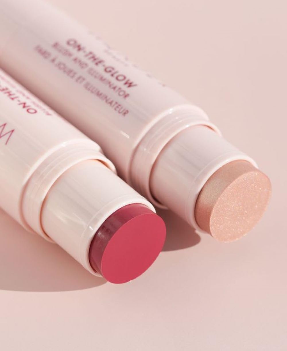 Wander Beauty On-the-Glow Blush Stick showing dual-ended design