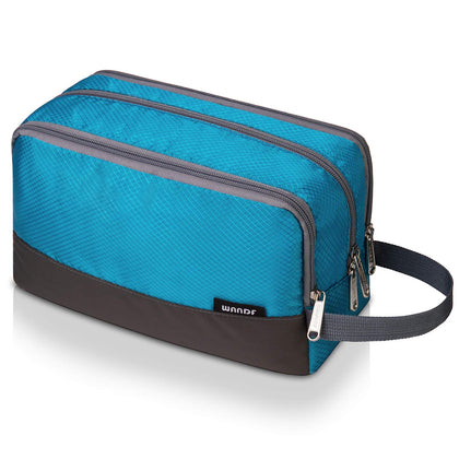WANDF Travel Toiletry Bag for Men front view in black