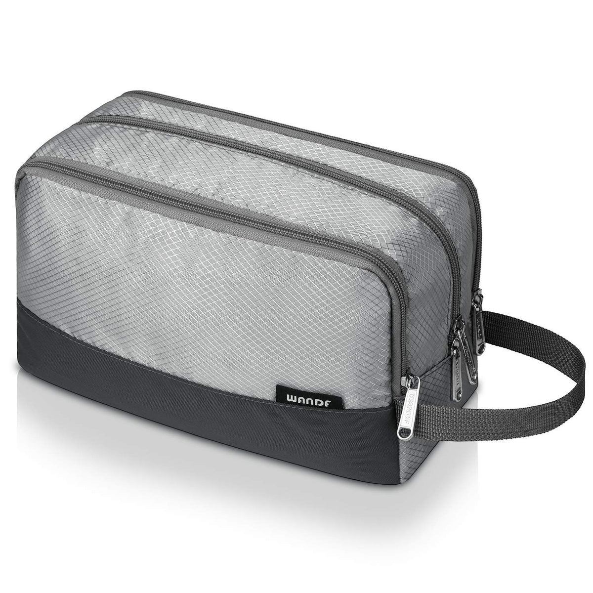 WANDF Travel Toiletry Bag front view in black