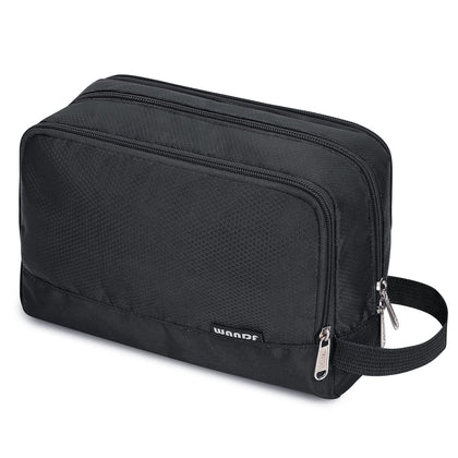 WANDF Travel Toiletry Bag front view in black