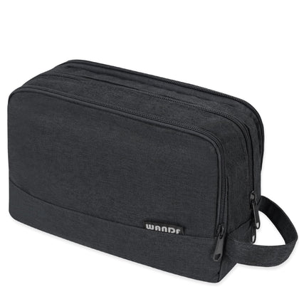 WANDF Travel Toiletry Bag front view with zipper and handle