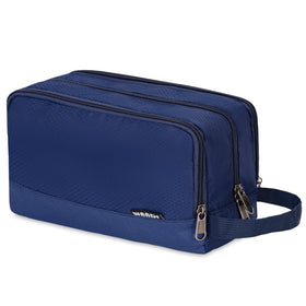 WANDF Travel Toiletry Bag front view with zippered pockets