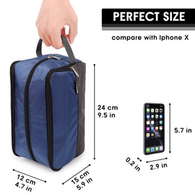 WANDF Travel Toiletry Bag showing main compartment with toiletries