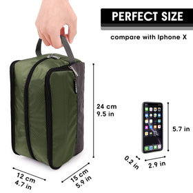 WANDF Travel Toiletry Bag showing organized storage compartments