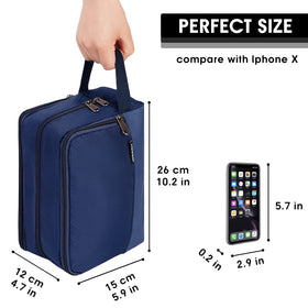 WANDF Travel Toiletry Bag side view showcasing handle
