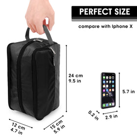 WANDF Travel Toiletry Bag side view showing handle