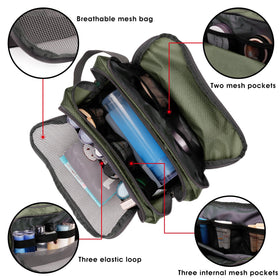 WANDF Travel Toiletry Bag side view with handle