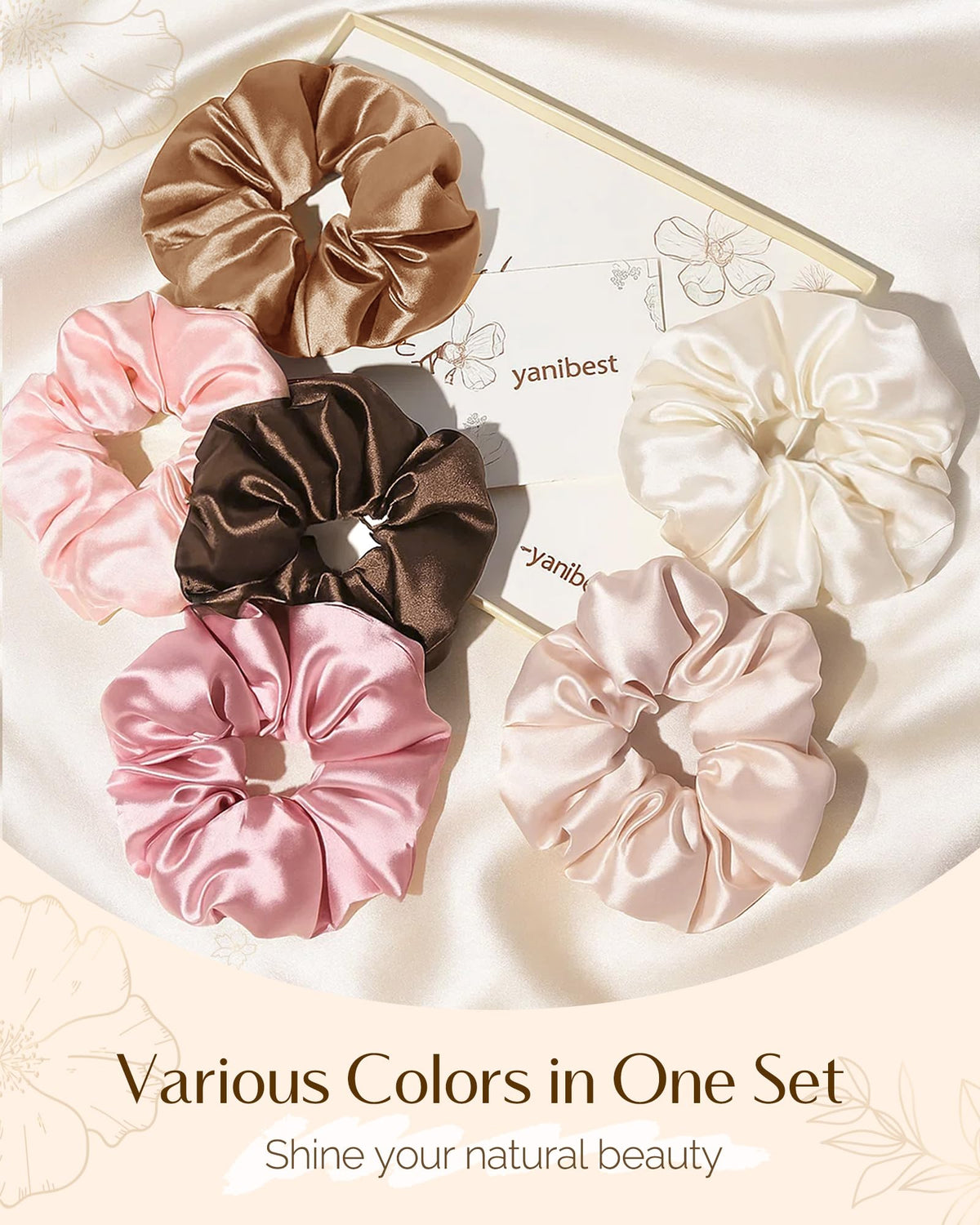 Washing instructions for YANIBEST Satin Scrunchies