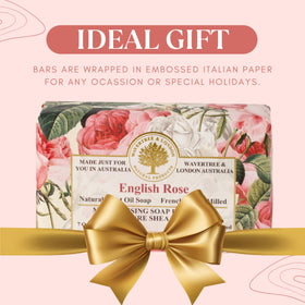 Wavertree & London English Rose Scented Soap Bars with shea butter ingredients