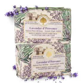 Wavertree & London Lavender Scented Soap Bars front view