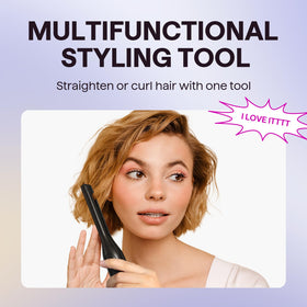 Wavytalk 0.3" Pencil Flat Iron in use on short hair