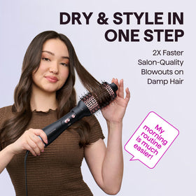 Wavytalk 4-in-1 Hair Styler with oval brush attached