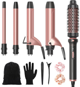 Wavytalk 5 in 1 Curling Iron Set with all accessories