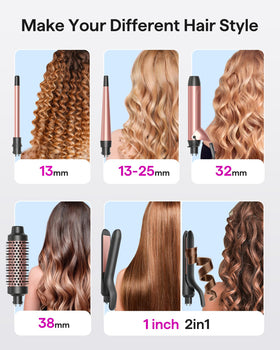 wavytalk 5 in 1 Curling Iron with included accessories