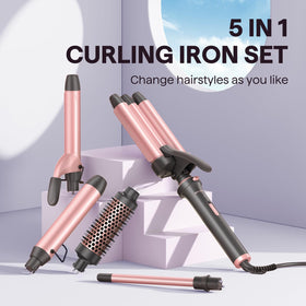 Wavytalk 5 in 1 Curling Wand with safety stand