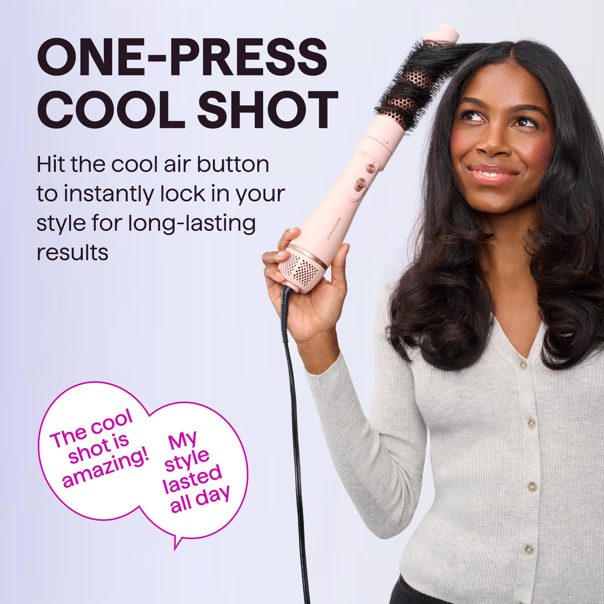 Wavytalk 5-in-1 Hot Air Brush concentrator nozzle for straightening