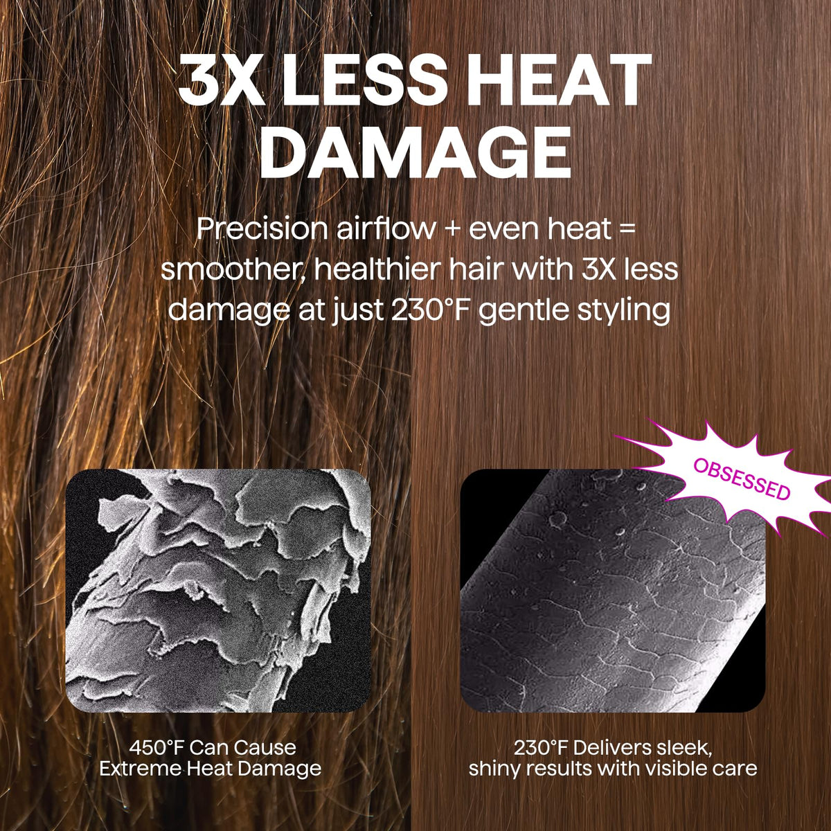 Wavytalk 5-in-1 Hot Air Brush paddle styling head