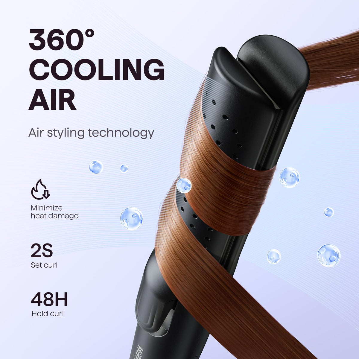 Wavytalk Airflow Styler with 3D floating plates close-up