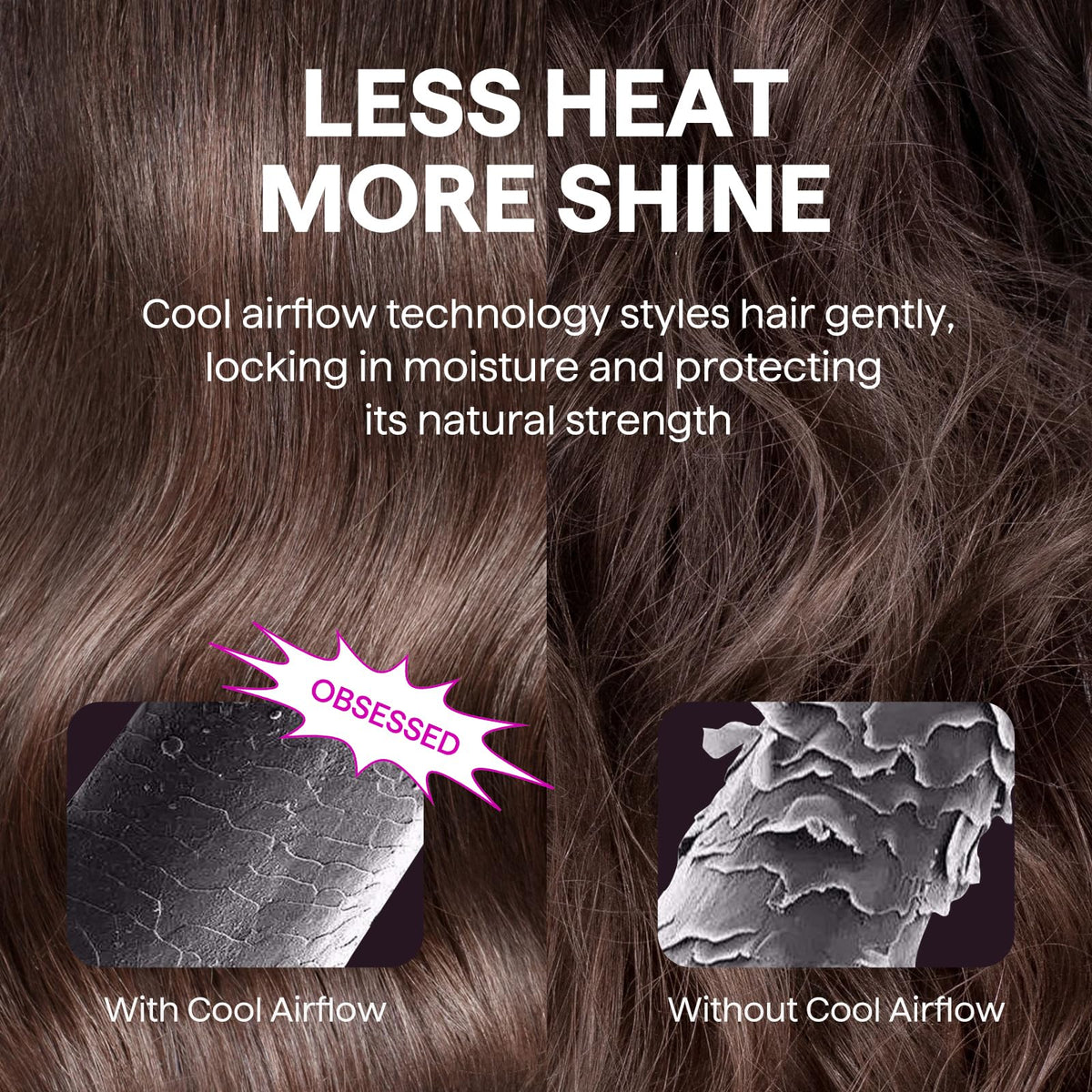 Wavytalk Cool Curl Pencil 0.65" Airflow Curling Iron styling short hair