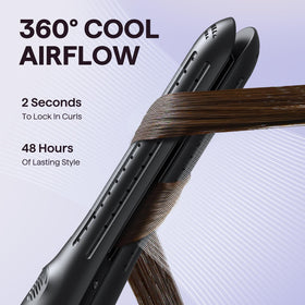 Wavytalk Cool Curl Pencil 0.65" Airflow Curling Iron with cooling air vents