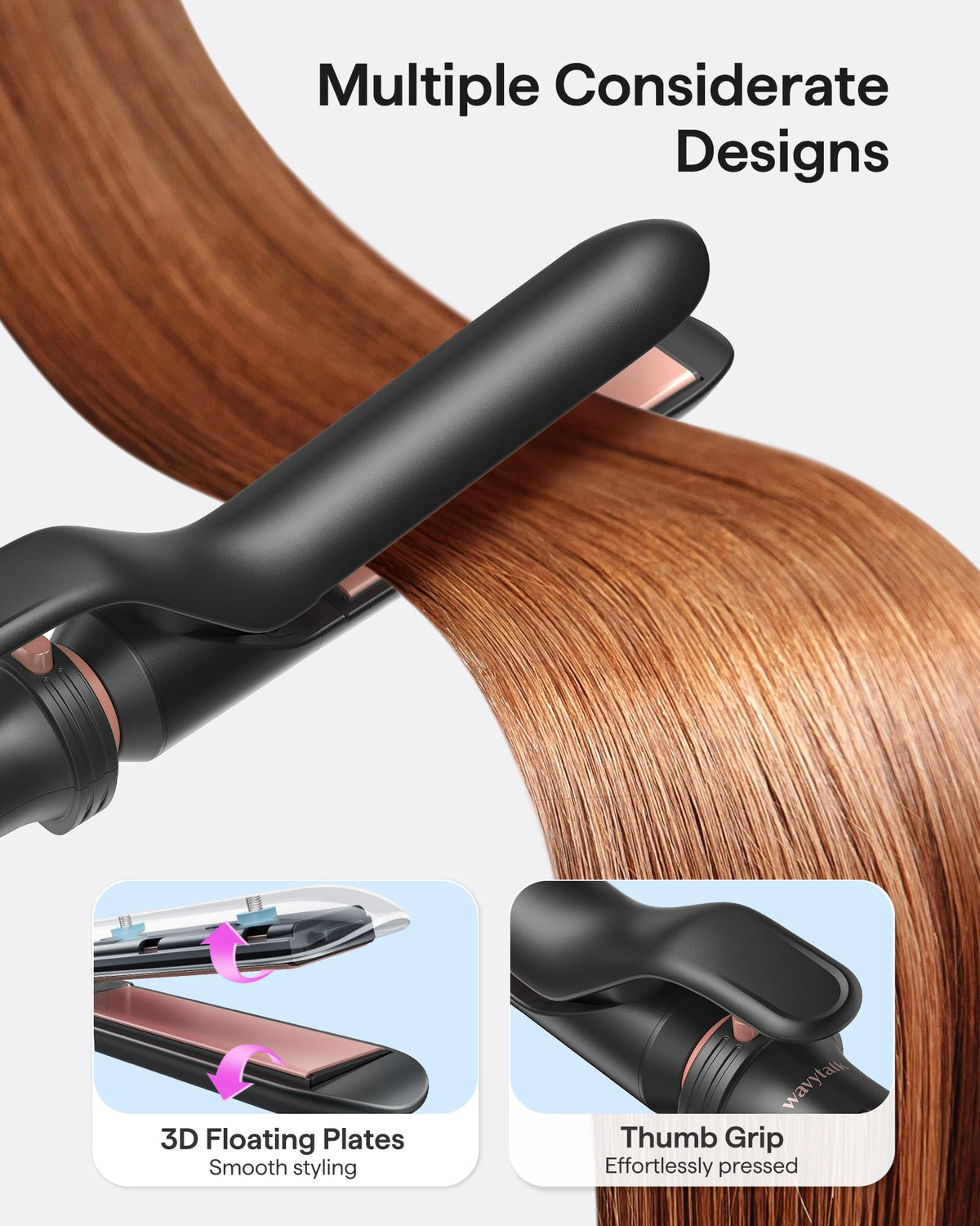 wavytalk curling iron with adjustable temperature settings